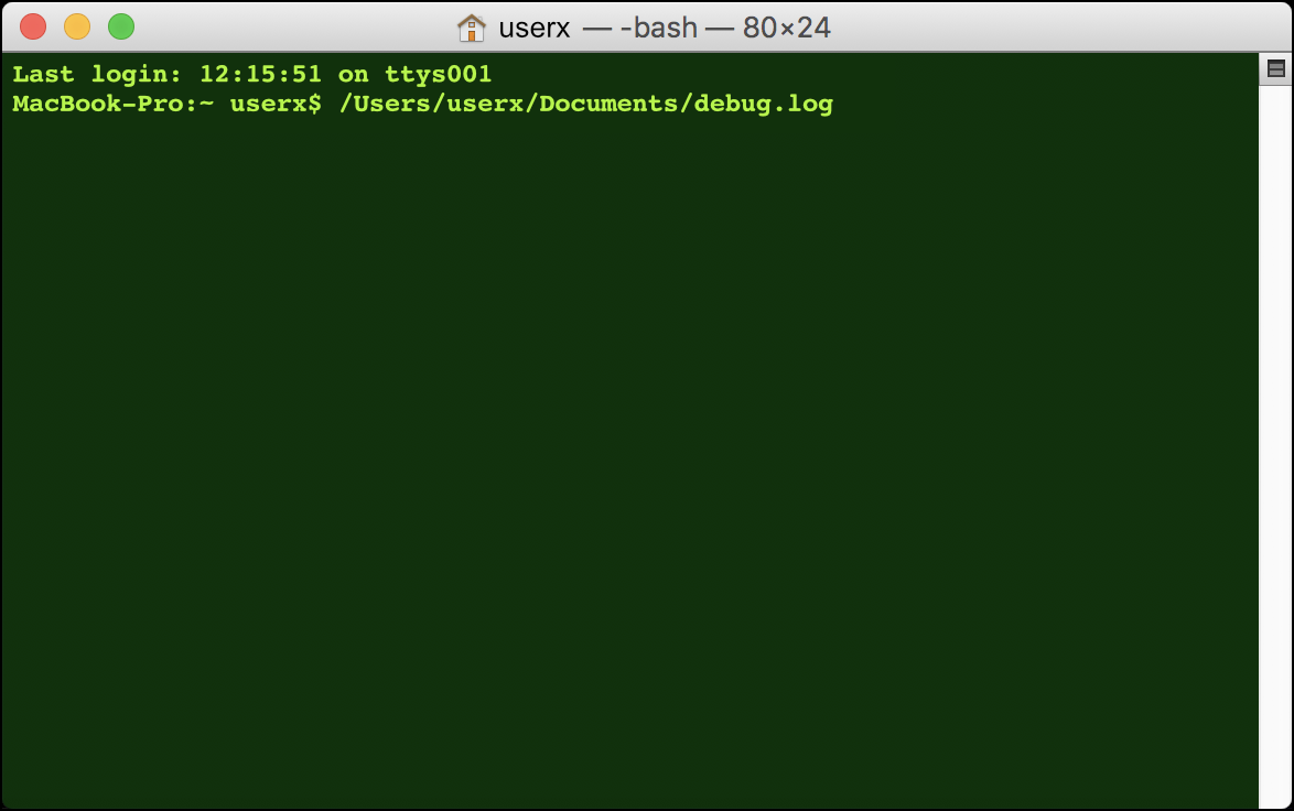 find file path on mac os x for terminal